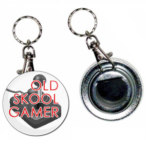 Old Skool Gamer - 55mm Button Badge Bottle Opener Old Skool Gamer - 55mm Button Badge Bottle Opener