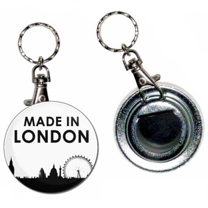 Made in London - 55mm Button Badge Bottle Opener Made in London - 55mm Button Badge Bottle Opener
