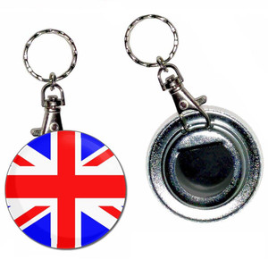 Union Jack UK Flag - 55mm Button Badge Bottle Opener Union Jack UK Flag - 55mm Button Badge Bottle Opener