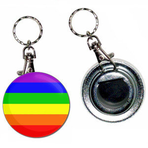 Gay Flag - 55mm Button Badge Bottle Opener Gay Flag - 55mm Button Badge Bottle Opener