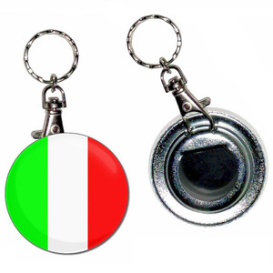 Italy Flag - 55mm Button Badge Bottle Opener Italy Flag - 55mm Button Badge Bottle Opener