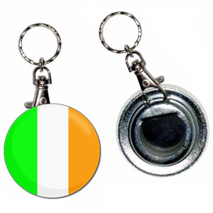 Ireland Flag - 55mm Button Badge Bottle Opener Ireland Flag - 55mm Button Badge Bottle Opener