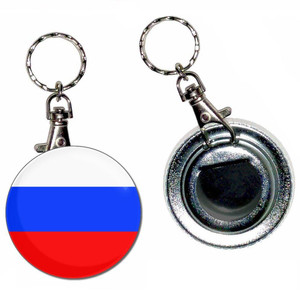 Russia Flag - 55mm Button Badge Bottle Opener Russia Flag - 55mm Button Badge Bottle Opener