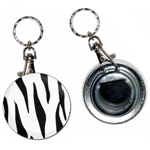 Zebra Print - 55mm Button Badge Bottle Opener