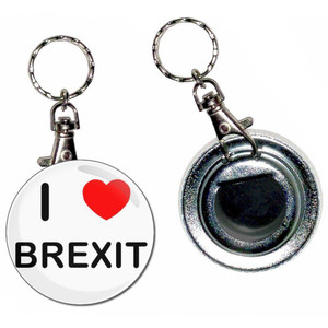 I love Brexit - 55mm Button Badge Bottle Opener I love Brexit - 55mm Button Badge Bottle Opener