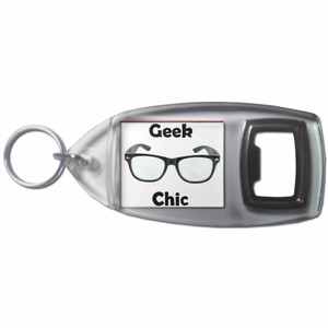 Geek Chic - Plastic Key Ring Bottle Opener Geek Chic - Plastic Key Ring Bottle Opener