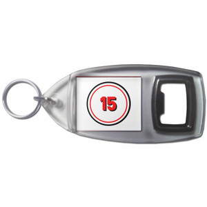 15 Certificate - Plastic Key Ring Bottle Opener