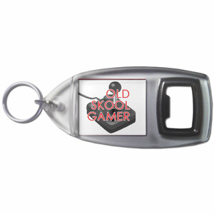 Old Skool Gamer - Plastic Key Ring Bottle Opener Old Skool Gamer - Plastic Key Ring Bottle Opener