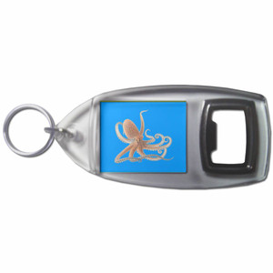 Octopus - Plastic Key Ring Bottle Opener Octopus - Plastic Key Ring Bottle Opener