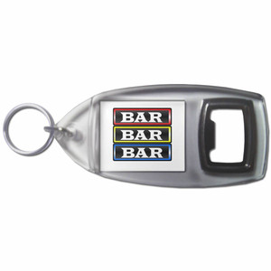 Fruit Machine Bar - Plastic Key Ring Bottle Opener Fruit Machine Bar - Plastic Key Ring Bottle Opener
