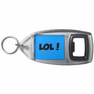 LOL! Laugh Out Loud! - Plastic Key Ring Bottle Opener LOL! Laugh Out Loud! - Plastic Key Ring Bottle Opener