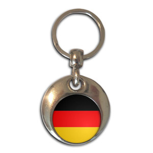 Germany Flag - Round Metal Key Ring
