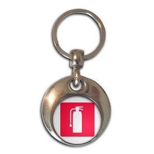 Fire Extinguisher - Round Metal Key Ring Fire Extinguisher - Round Metal Key Ring