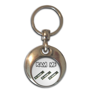 Ram Me - Round Metal Key Ring Ram Me - Round Metal Key Ring