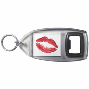 Lips - Plastic Key Ring Bottle Opener