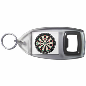 Dartboard - Plastic Key Ring Bottle Opener