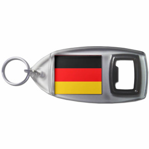 Germany Flag - Plastic Key Ring Bottle Opener