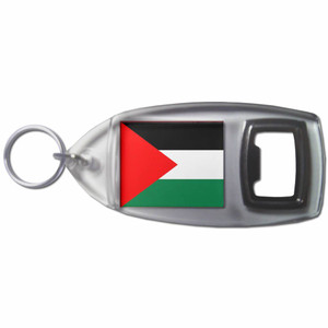 Palestine Flag - Plastic Key Ring Bottle Opener