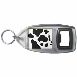 Cow Pattern - Plastic Key Ring Bottle Opener Cow Pattern - Plastic Key Ring Bottle Opener