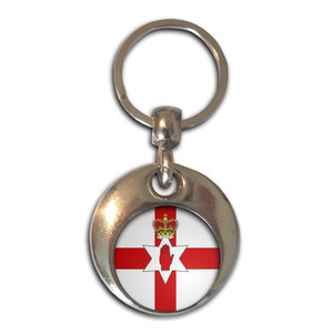Northern Ireland Flag - Round Metal Key Ring