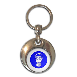 Respiratory - Round Metal Key Ring