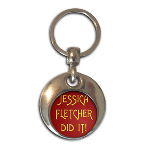 Jessica Fletcher Did It - Round Metal Key Ring Jessica Fletcher Did It - Round Metal Key Ring