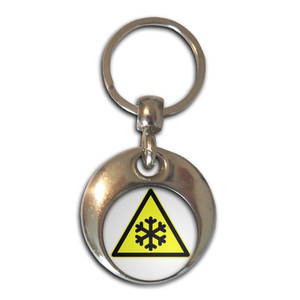 Low Temperature - Round Metal Key Ring