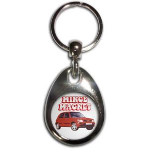 Minge Magnet - Tear Drop Metal Key Ring