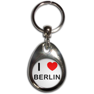 I Love Berlin - Tear Drop Metal Key Ring I Love Berlin - Tear Drop Metal Key Ring