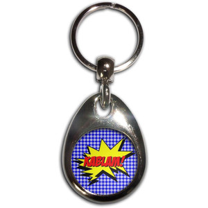 Kablam! - Tear Drop Metal Key Ring Kablam! - Tear Drop Metal Key Ring