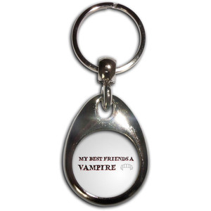 My Best Friend is a Vampire - Tear Drop Metal Key Ring