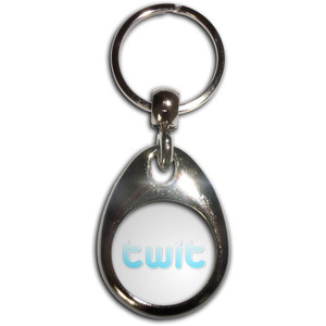 Twit - Tear Drop Metal Key Ring Twit - Tear Drop Metal Key Ring