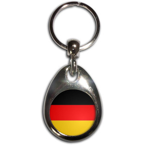 Germany Flag - Tear Drop Metal Key Ring Germany Flag - Tear Drop Metal Key Ring