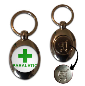 Paraletic - Silver £1/€1 Shopping Key Ring