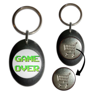 Game Over - Shopping Trolley Key Ring