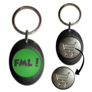 FML! Fuck My Life - Shopping Trolley Key Ring FML! Fuck My Life - Shopping Trolley Key Ring