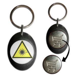 Laser Radiation - Shopping Trolley Key Ring