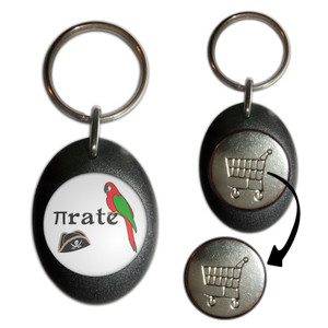 Pi Rate - Shopping Trolley Key Ring