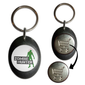 Zombie Hunter - Shopping Trolley Key Ring