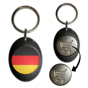 Germany Flag - Shopping Trolley Key Ring Germany Flag - Shopping Trolley Key Ring