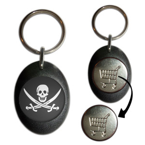 Jolly Roger - Shopping Trolley Key Ring Jolly Roger - Shopping Trolley Key Ring