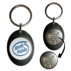 Geek Inside - Shopping Trolley Key Ring Geek Inside - Shopping Trolley Key Ring