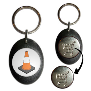 Traffic Cone - Shopping Trolley Key Ring