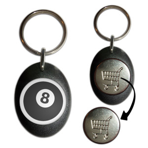 8 Ball - Shopping Trolley Key Ring