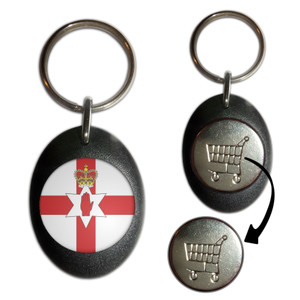 Northern Ireland Flag - Shopping Trolley Key Ring Northern Ireland Flag - Shopping Trolley Key Ring