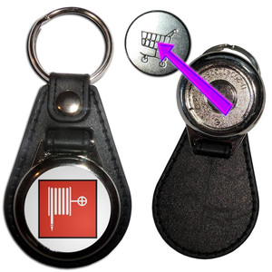 Fire Hose - Hidden £1/€1 Shopping Token Medallion Key Ring Fire Hose - Hidden £1/€1 Shopping Token Medallion Key Ring