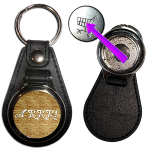 Arrr - Hidden £1/€1 Shopping Token Medallion Key Ring Arrr - Hidden £1/€1 Shopping Token Medallion Key Ring