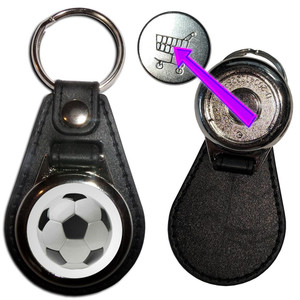 I Love Heart Football - Hidden £1/€1 Shopping Token Medallion Key Ring I Love Heart Football - Hidden £1/€1 Shopping Token Medallion Key Ring