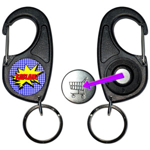 Kablam! - Carabiner £1/€1 Shopping token Key Ring Kablam! - Carabiner £1/€1 Shopping token Key Ring