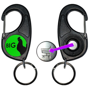 Big C*ck - Carabiner £1/€1 Shopping token Key Ring